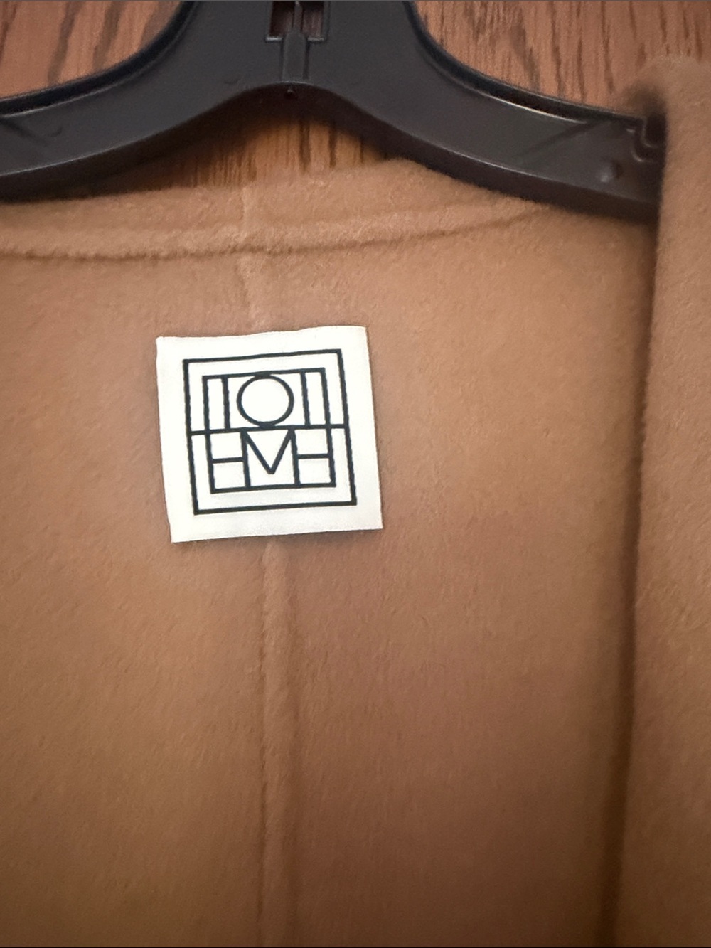 Toteme Brown Draped Wool Coat - Picture 2 of 8